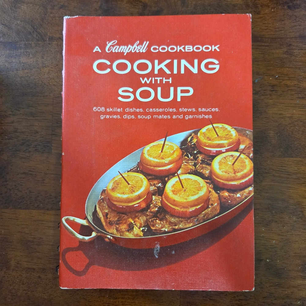 Campbell's Cooking‎ with Soup 1965 Vintage Spiral Bound Cookbook